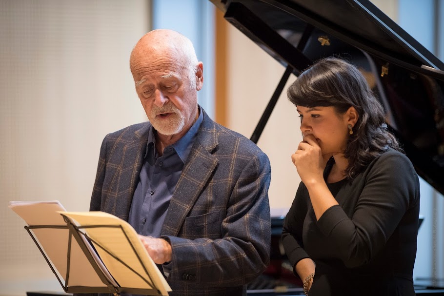 Photo : Masterclass avec Maître José Van Dam, Chapelle Musicale Reine Elisabeth, Waterloo, Belgique. Photographe : Michel Cooreman.